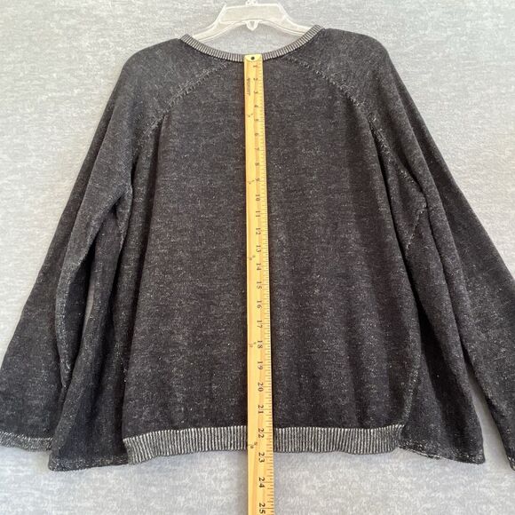 Eileen Fisher Organic Cotton Sweater Small Oversized Coastal Preppy Quiet Luxury - Picture 8 of 11